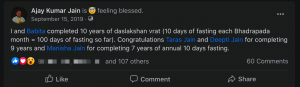 10 years of Daslakshan Parv completed