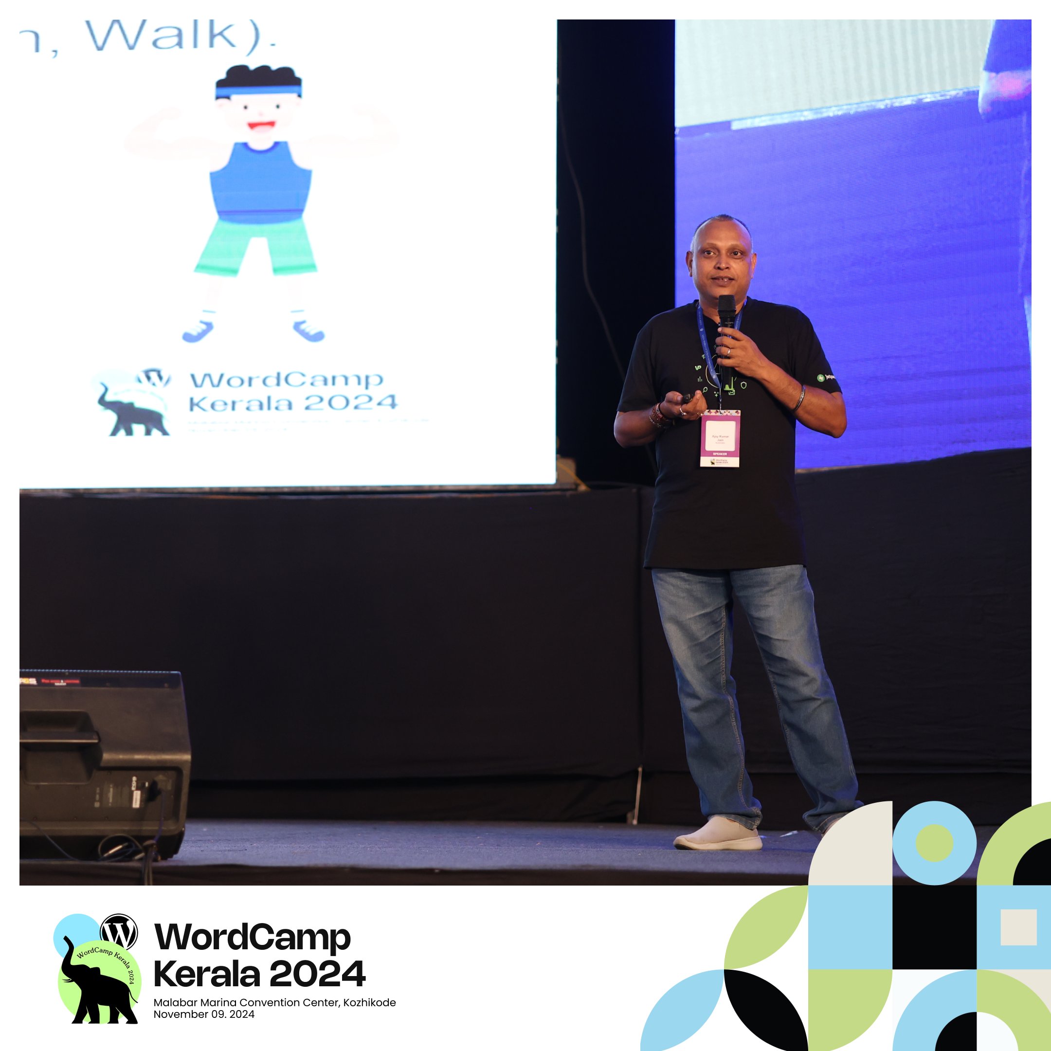 Ajay Kumar Jain - Spreading Happiness for WordPress Users at @automattic. Speaking at WordCamp Kerala 2024